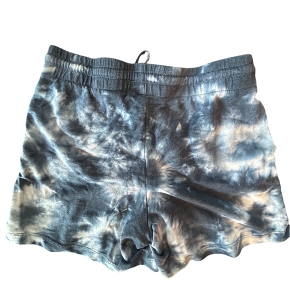 Danskin blue and white tie-dye cotton/poly blend shorts - small - Picture 2 of 8